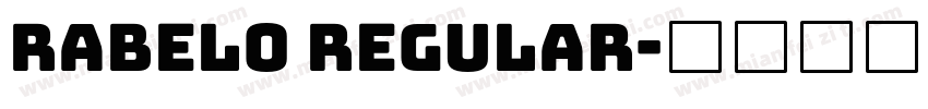 Rabelo Regular字体转换